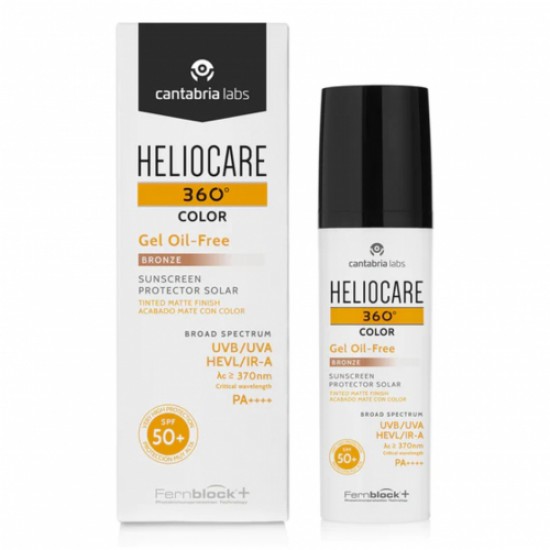 HELIOCARE 360 COLOR OIL-FREE APSAUGINIS GELIS NUO SAULĖS SPF 50+, 50 ML (Bronze)