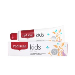 Red Seal Kids - natūrali mėtų, persikų ir bananų skonio dantų pasta vaikams